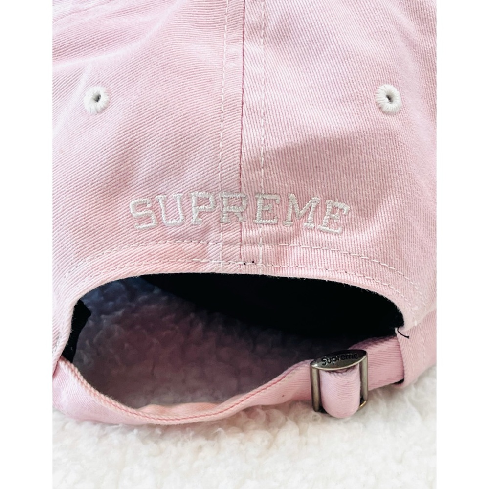SUPREME • Milano Patch 6-Panel Baby Pink Baseball Cap - Picture 8 of 16